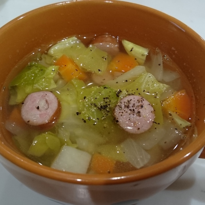 刻み野菜で簡単ポトフ~風邪引きさんにも★